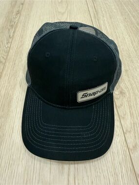 Snap Black and Gray Meshback Trucker Hat